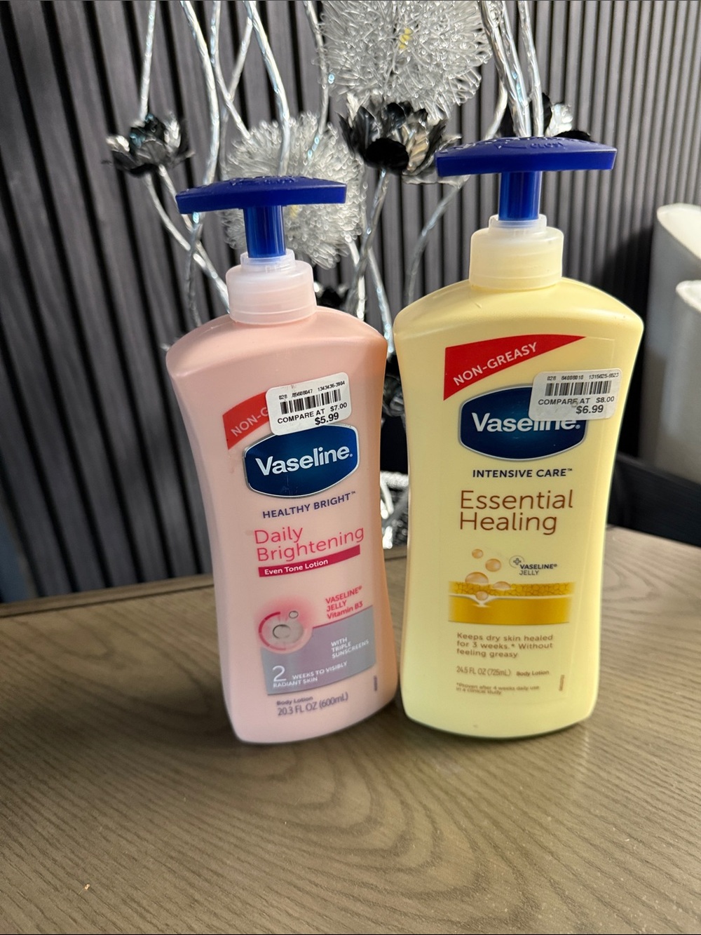 Vaseline Daily Brightening & Essential Healing Lotion Duo - Pink & Yellow